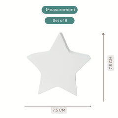 Stars Set | Wooden Decorative | White