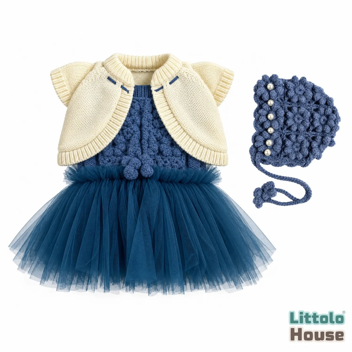 Baby Girl Little Duchess Costume Set Outfit O269 | NB | Blue