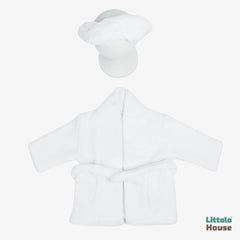 Baby Bathrobe with Hair Towel O205 | 3M | White