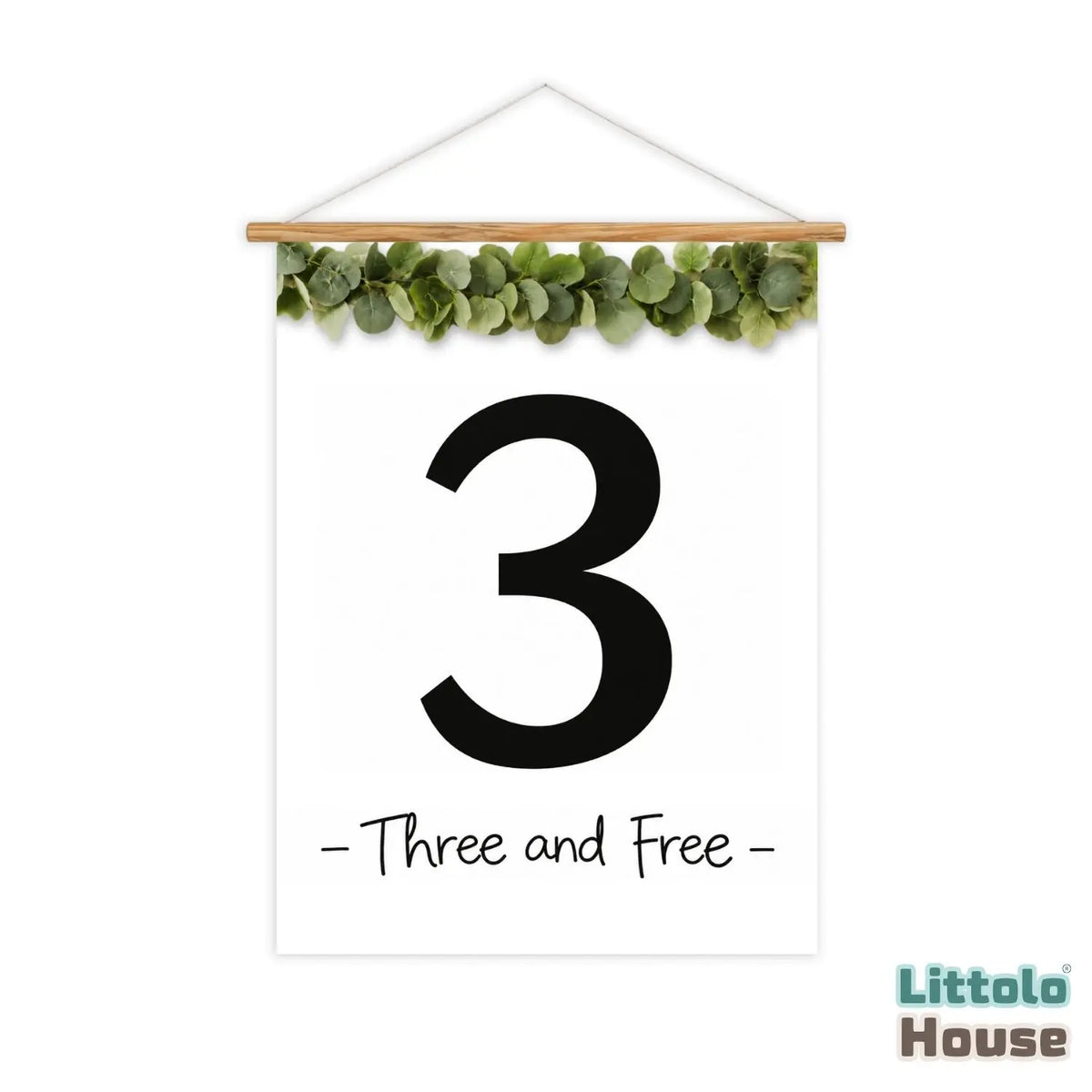 Milestone Scroll Banner 3rd Birthday D209 Set of 1 | M | Black White