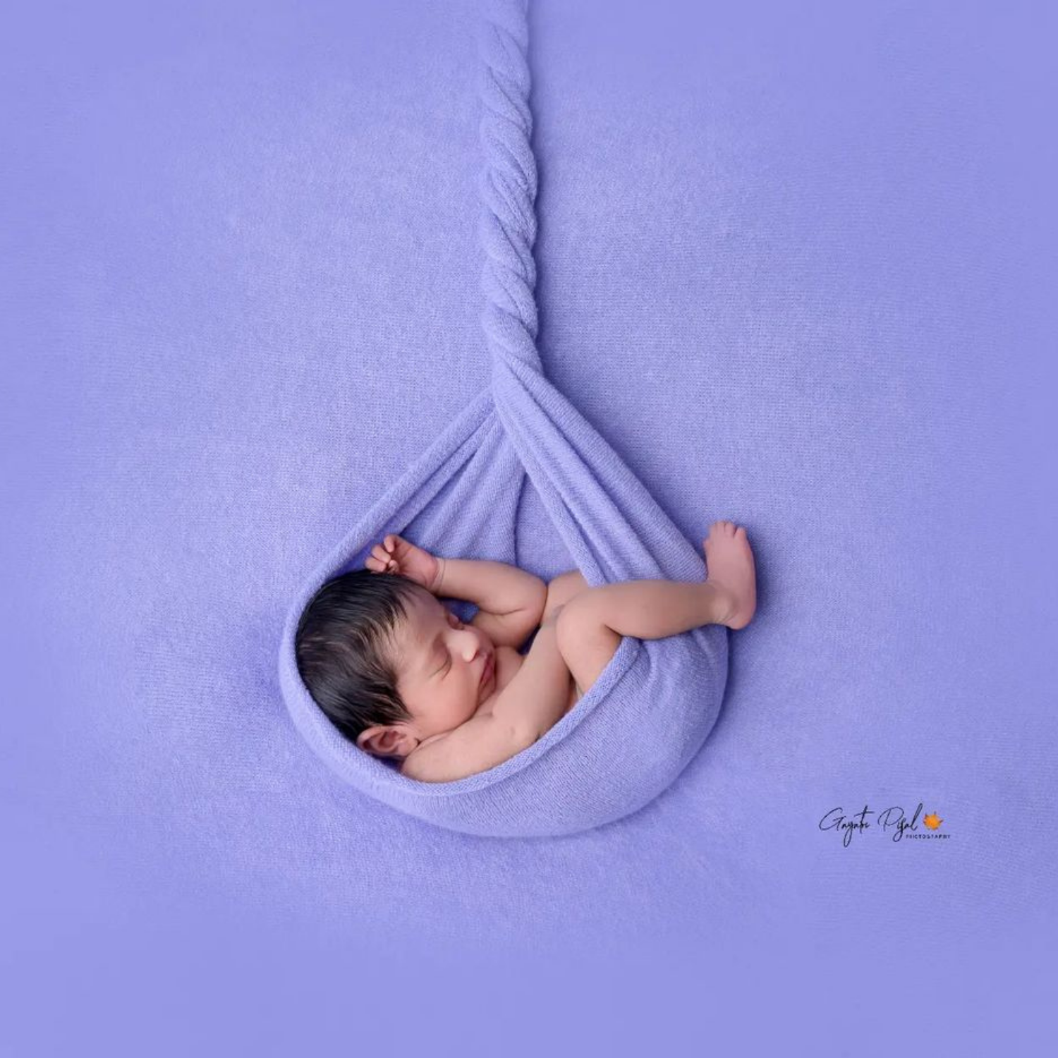 Wool Knit Premium Bean Bag Layer  | Iris