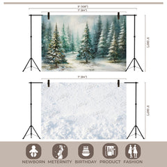 LB1521 Winter Forest Backdrop Combo (2 Pcs)