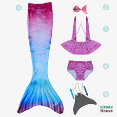 Mermaid Costume O224 | 5Y | Pink Blue Shades