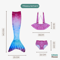 Mermaid Costume O224 | 5Y | Pink Blue Shades