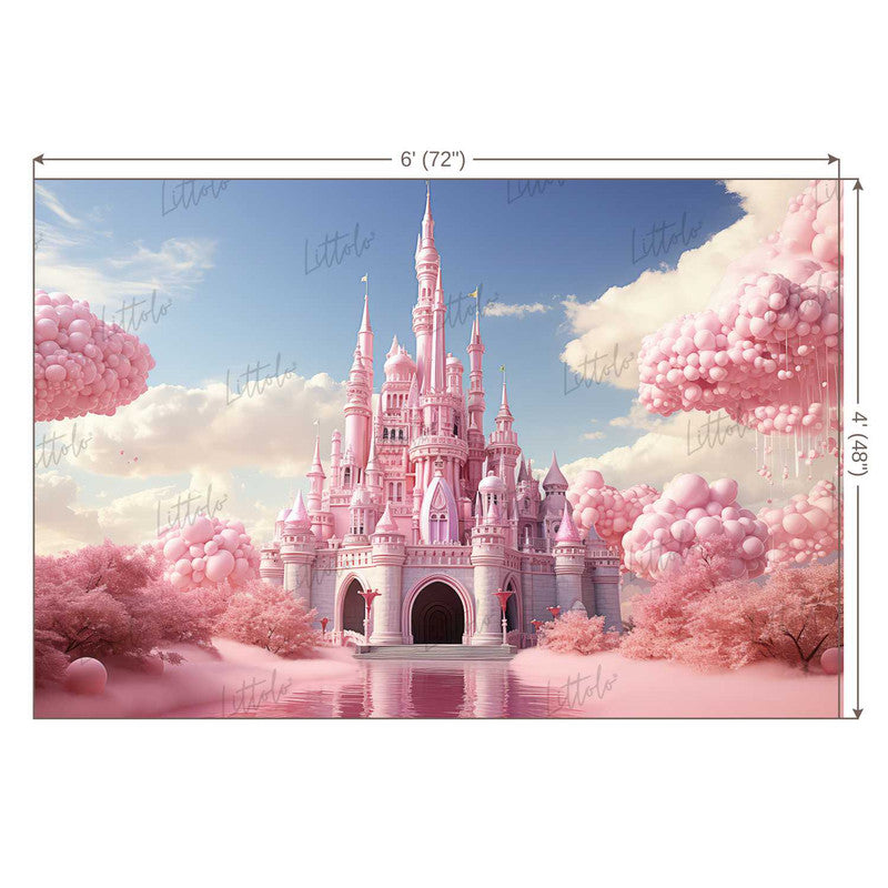 LB1166 Princess Castle Backdrop