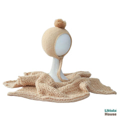 Handspun Chunky Wool Layer with Bonnet SR097 | NB | Off White