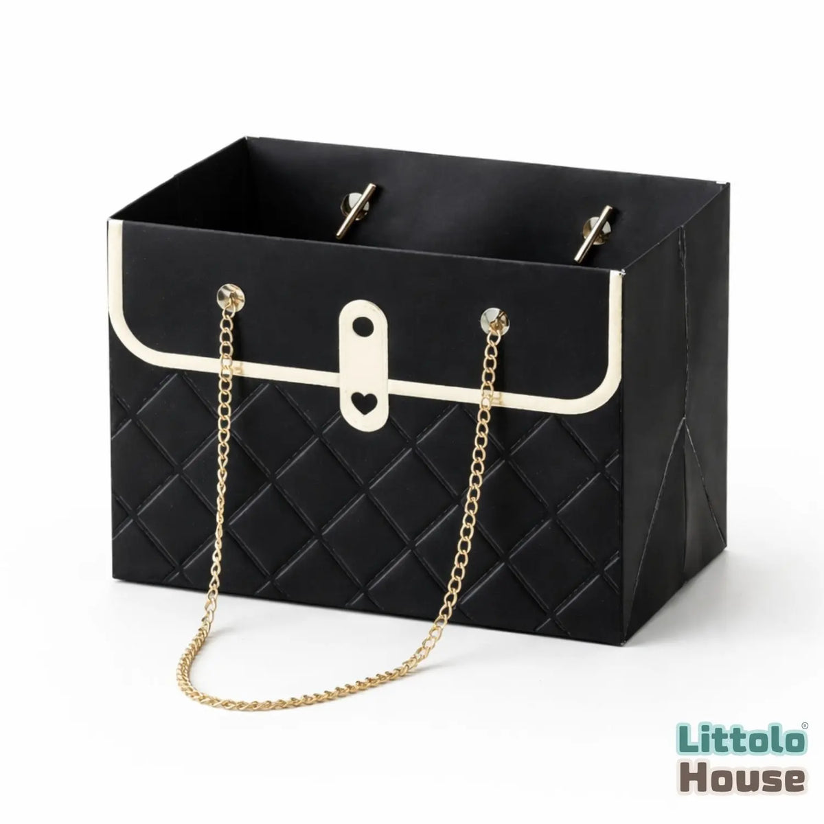 Fashion Theme Mini Handbag D201 | Pack of 2 | Black