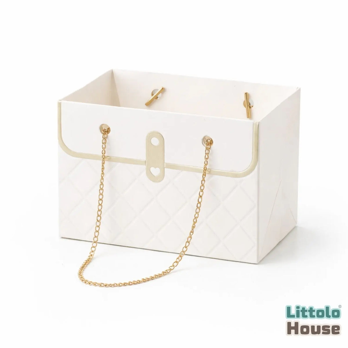 Fashion Theme Mini Handbag D201 | Pack of 2 | White