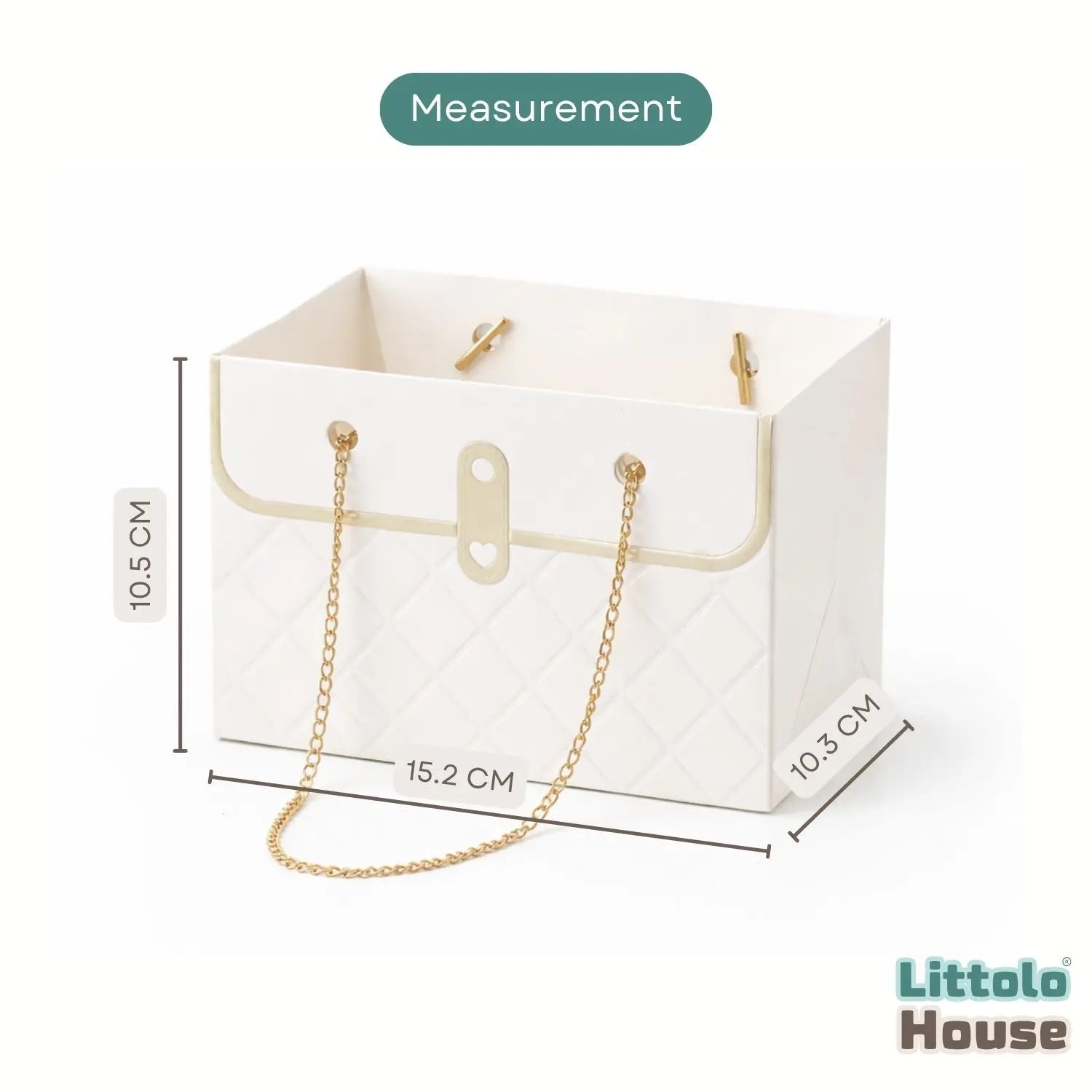 Fashion Theme Mini Handbag D201 | Pack of 2 | White