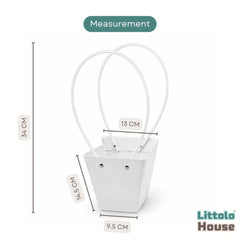 Decorative Flower Display Basket D200 | Pack of 2 | White