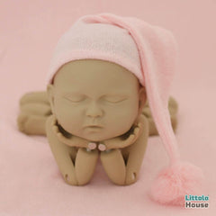 Baby Sleeping Hat | 3M | Light Pink