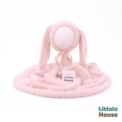 Fur Wrap With Fur Bunny Ears Bonnet SR053 | NB | Toon