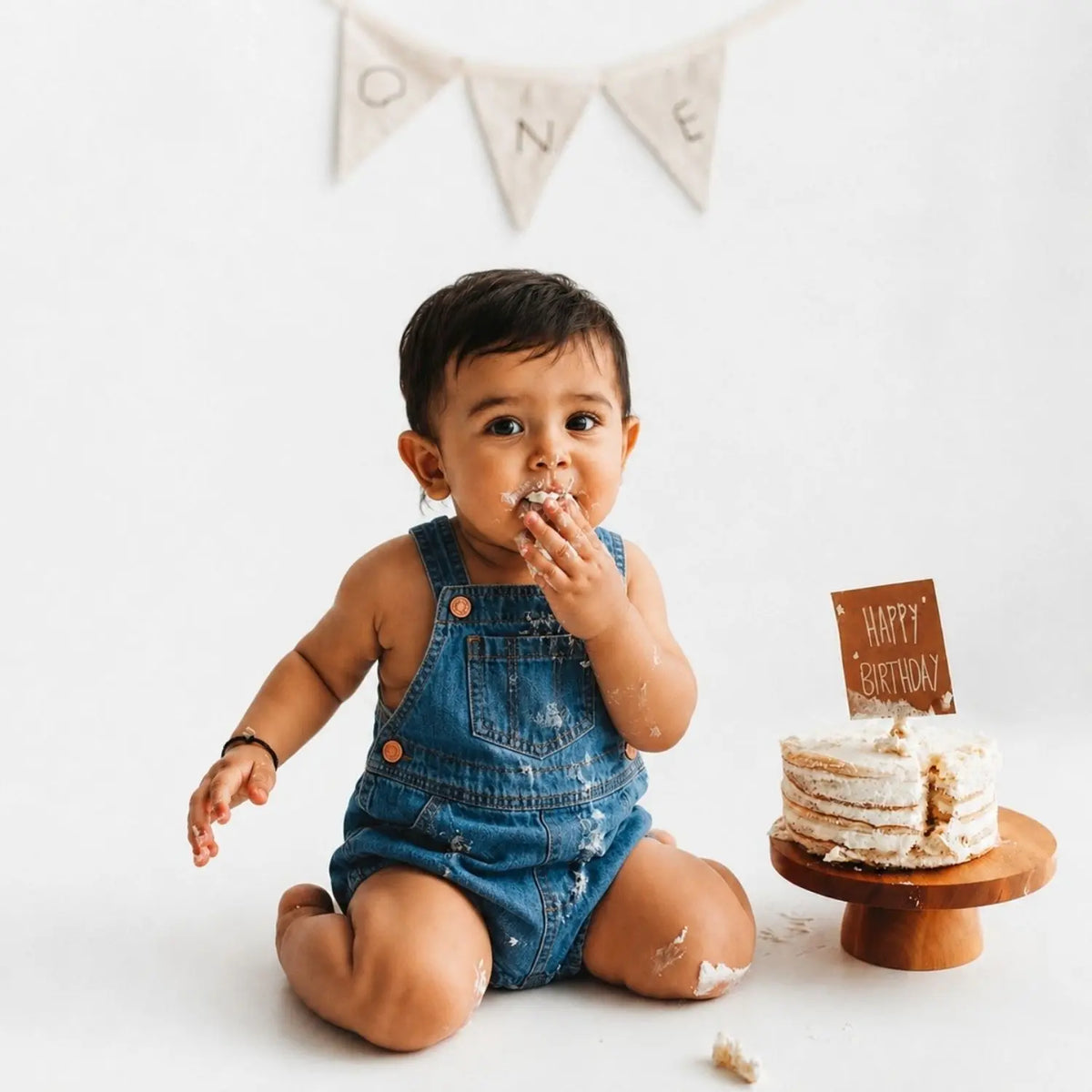 Baby Denim Bubble Romper for Babies O264 | 1Y | Denim Blue