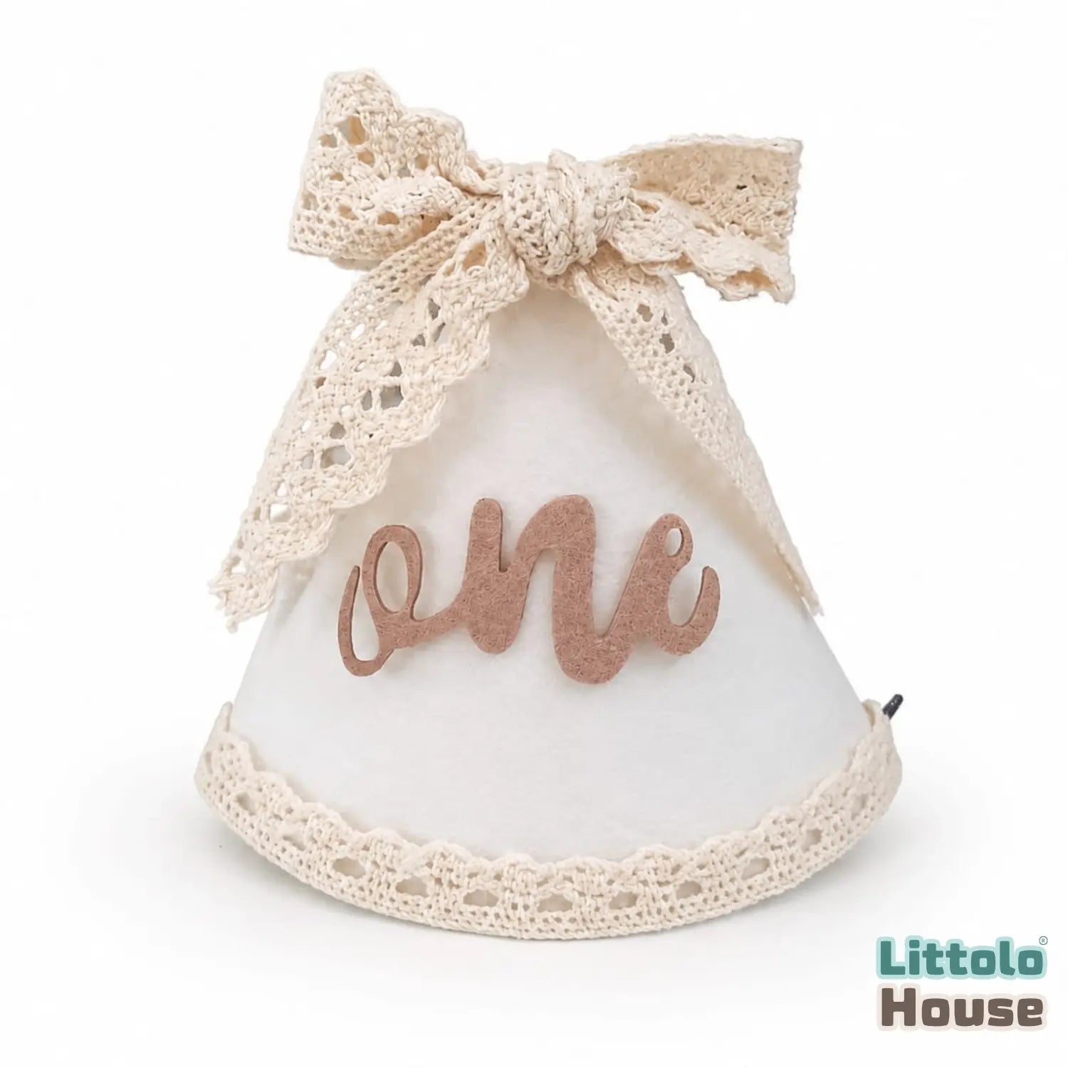 Timeless Boho 1st Birthday Classic Hat D195 | Pack of 1 | Ivory