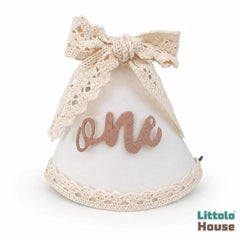 Timeless Boho 1st Birthday Classic Hat D195 | Pack of 1 | Ivory