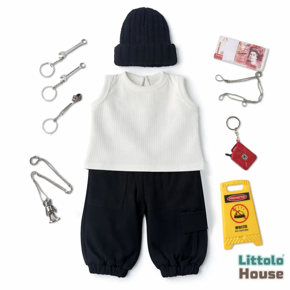 Baby Street Hustler Rebel Costume O254 | NB | White