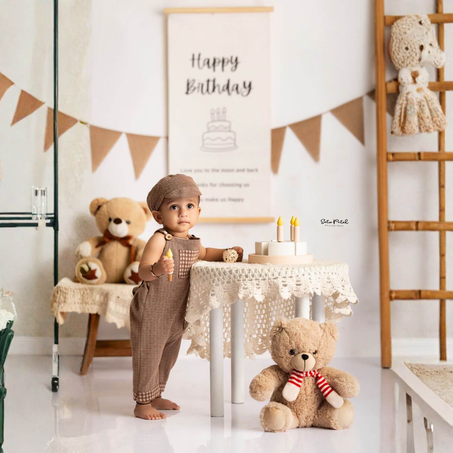 Happy Birthday Banner D161 | Pack of 1 | Black White