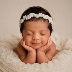 Pearl Blossom Headband H114 | White