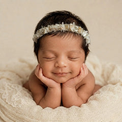 Heirloom Floral Headband H115 | Ivory