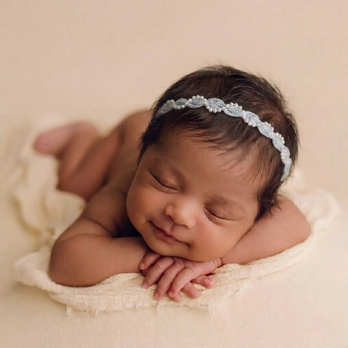 Whispering Vines Headband  H118 | Sky