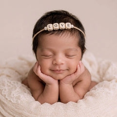 Love Letter Bead Headband H110 | Natural Brown