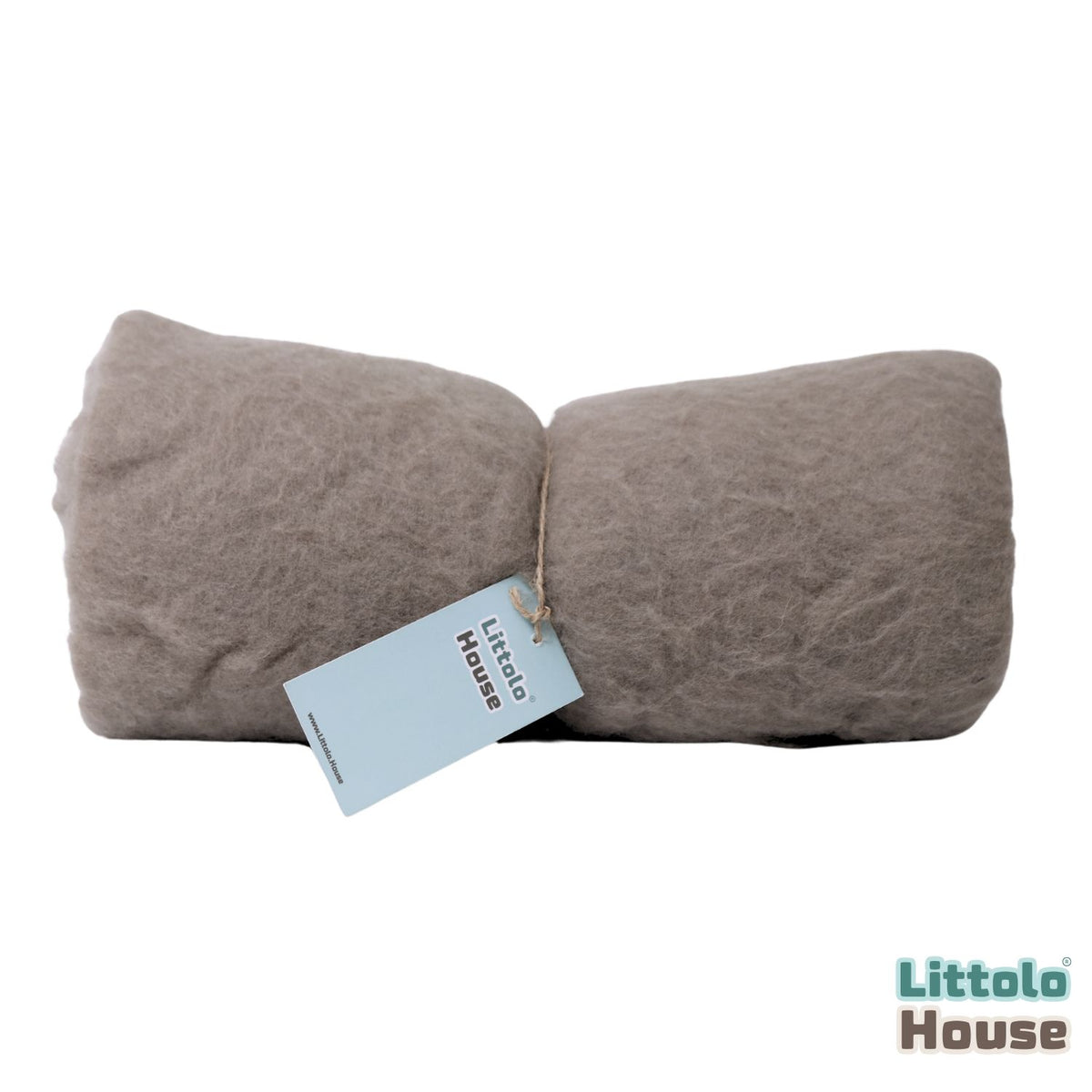 Natural Wool Fluff Wool Layer L025 | Grey