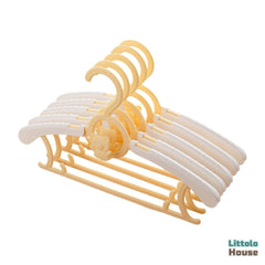 Anti-Slip Adjustable Clothes Hangers Pack of 5 | Studio Setups | Yellow