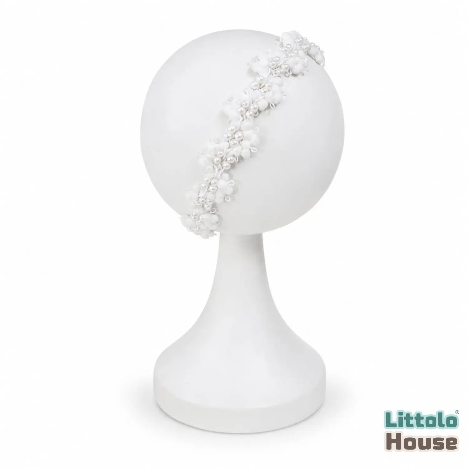 Pearl Blossom Headband H114 | White