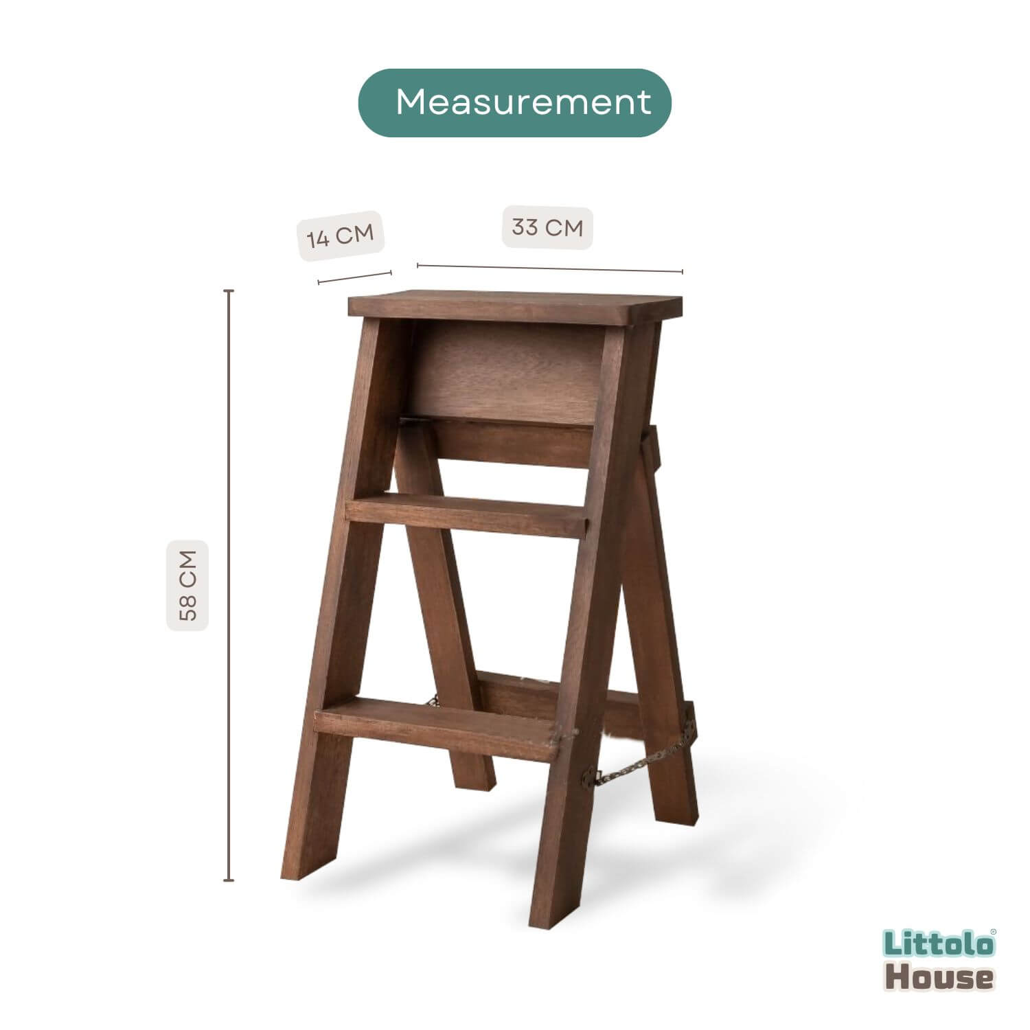 Ladder small | Wooden Decorative | Natural Wood