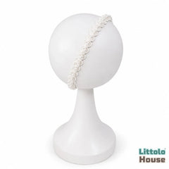 Luxe Pearl Headband for Newborns H107 | White