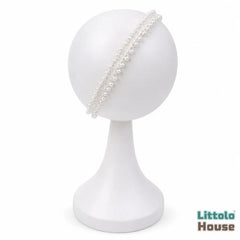 Classic Pearl Headband H113 | White