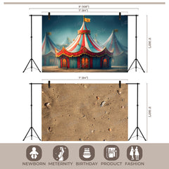 LB1524 Circus Tent Backdrop Combo (2 Pcs)