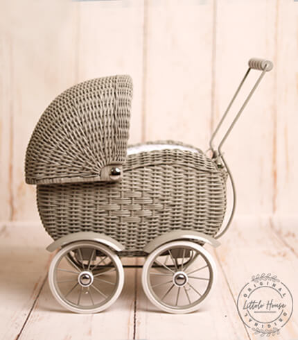 Baby Stroller | Metal | Grey