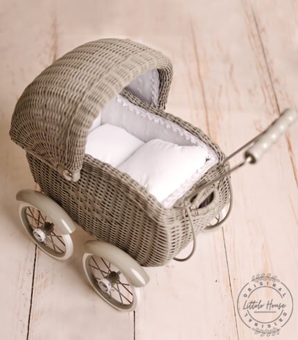 Baby Stroller | Metal | Grey