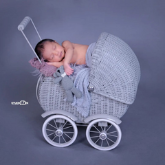 Baby Stroller | Metal | Grey