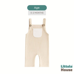 Baby Ribbed Romper O228 | 2M | Cream