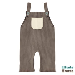 Baby Ribbed Romper O228 | 2M | Brown