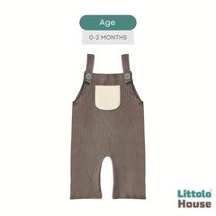 Baby Ribbed Romper O228 | 2M | Brown