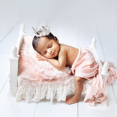 Baby Royal Pearl Crown | NB | Silver