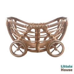 Cane Trolley Cart | Newborn | Cane | Natural Wood