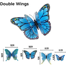 3D Butterflies Pack of 12 | Decorative Add-ons | Blue