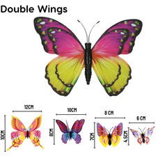 3D Butterflies Pack of 12 | Decorative Add-ons | Multicolour