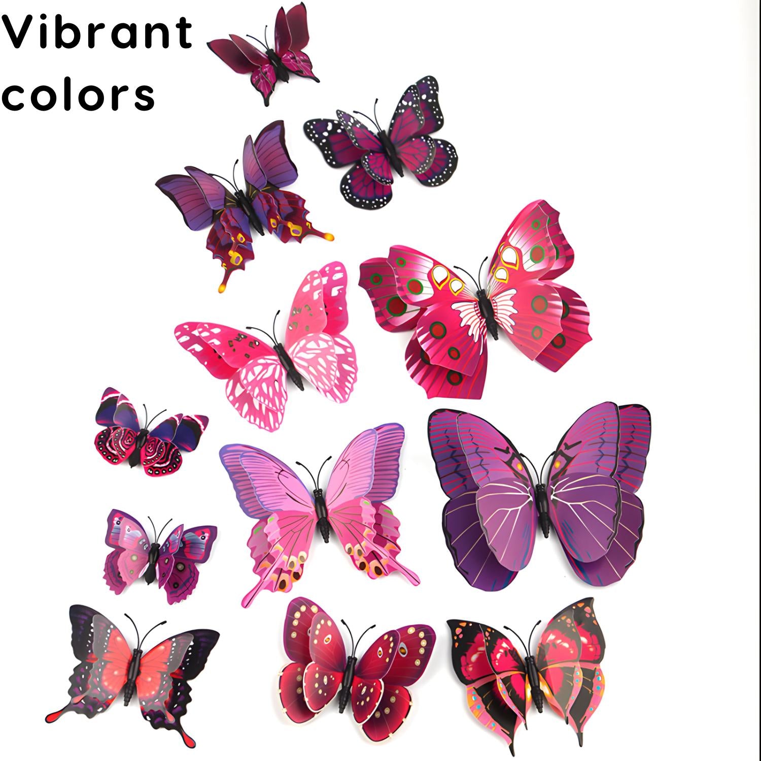 3D Butterflies Pack of 12 | Decorative Add-ons