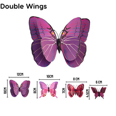 3D Butterflies Pack of 12 | Decorative Add-ons | Purple