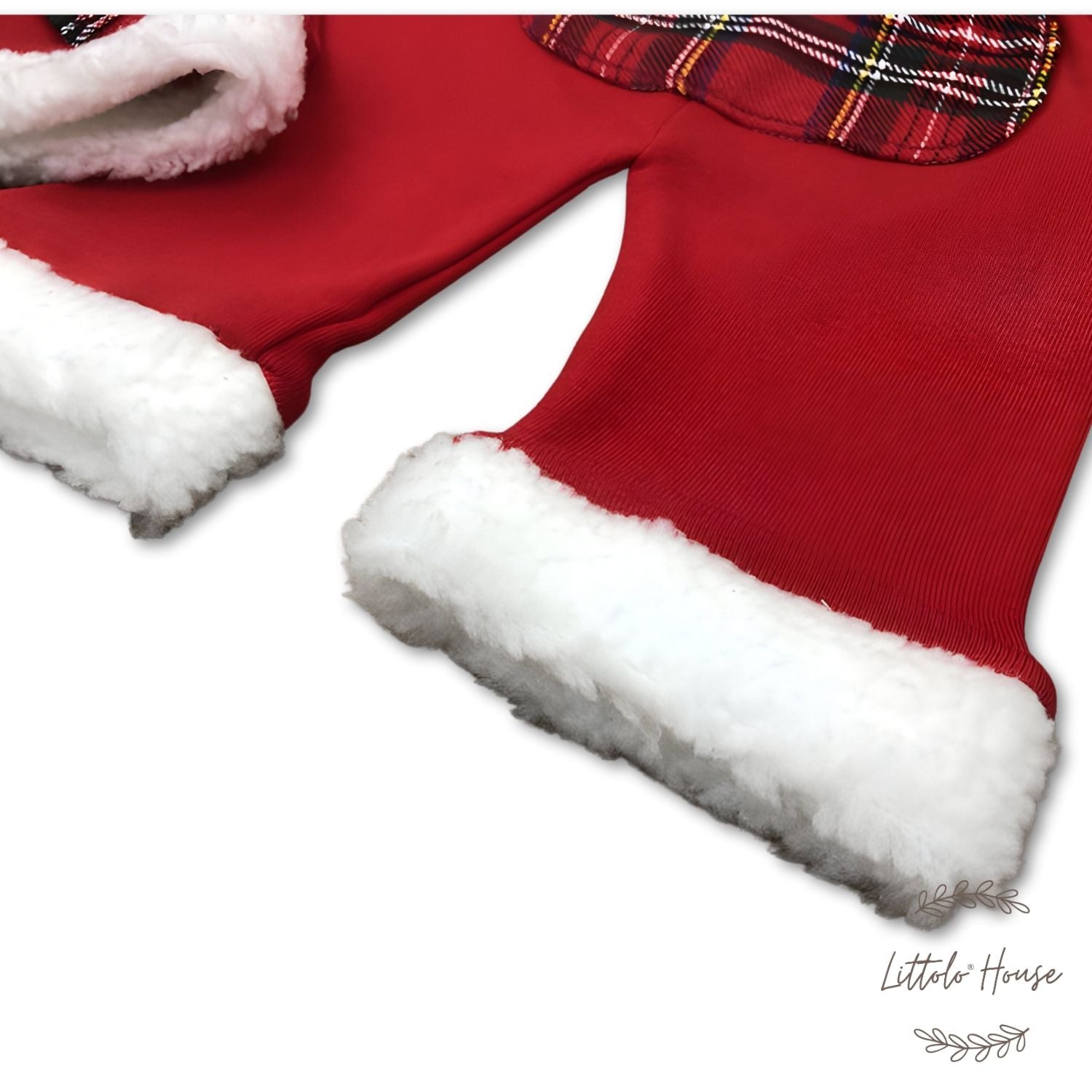 Baby Christmas Pant with Cap and Pillow O103 | 2M | Red