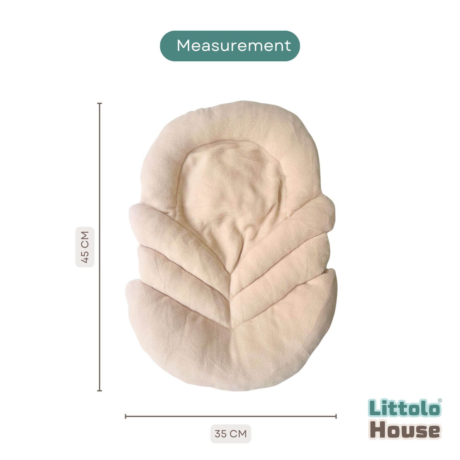 Flexible Soft Touch Pad P18 Set of 1 | NB | Cream