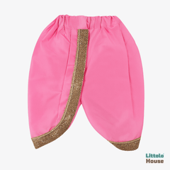 Baby Boy Traditional Dhoti with Khes Outfit O222 | 1Y | Baby Pink