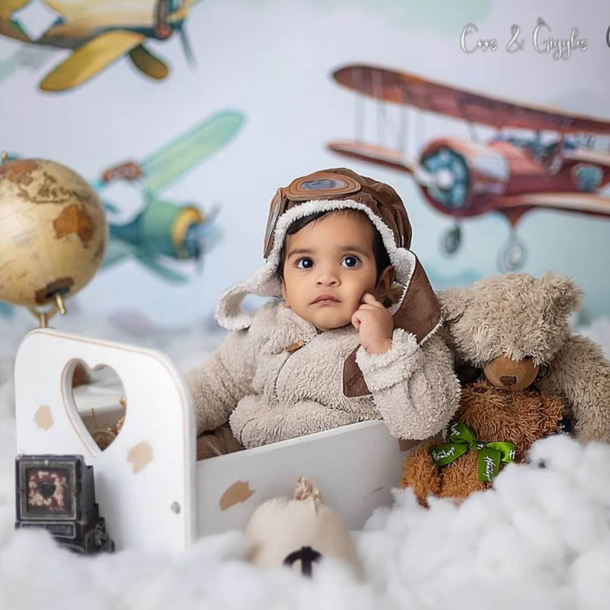 Crate Style Heart Cut Bed | Wooden Decorative | Rustic White