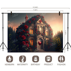 LB1233 Valentine's Day Backdrop