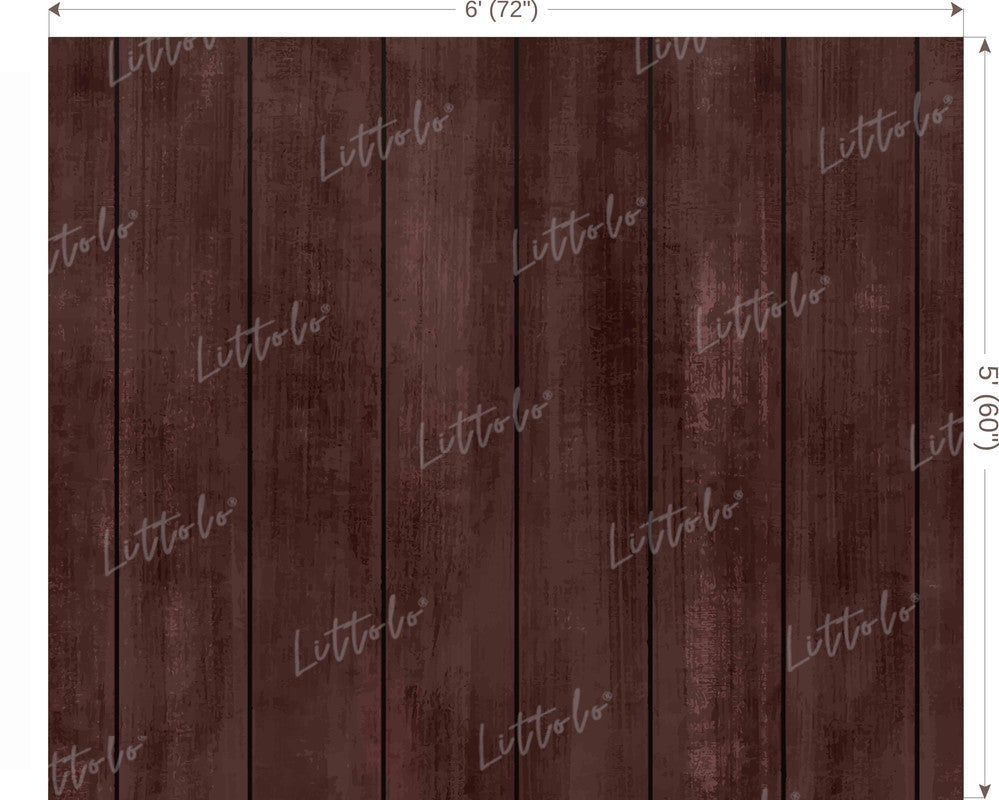 LB1561 Wooden Brown Plank Backdrop